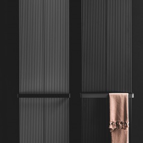 detail of towel bar for loft radiator 